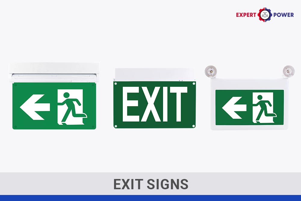 LED Exit Signs for Commercial Buildings